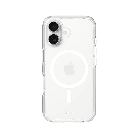 EFM Aspen D3O Bio clear MagSafe case EFCDUAE609CLE shown fitted to an iPhone 16
