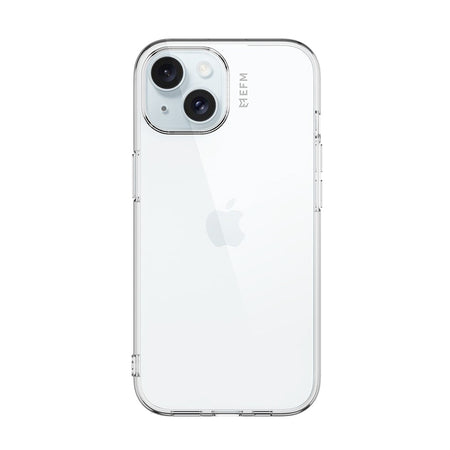 EFM Baltoro clear case for iPhone 15 Plus EFCBTAE607CLE, rear view fitted to phone