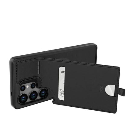 EFM Berlin Wallet Case with D3O BIO for Samsung Galaxy S25 Ultra | Black | EFCBLSG296BLA