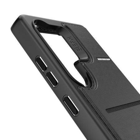 EFM Berlin Wallet Case with D3O BIO for Samsung Galaxy S25 Ultra | Black | EFCBLSG296BLA