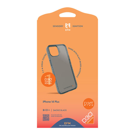EFM Bio+ D3O Case for iPhone 14 Plus | Smoke Black | EFCBIAE197BLA