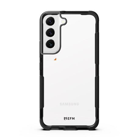 EFM Cayman Carbon case fitted to a Samsung Galaxy S22 Plus, rear view