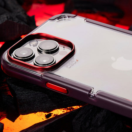 EFM Cayman D3O Crystalex Case for iPhone 13 Pro | Thermo Fire | EFCCAAE194THF