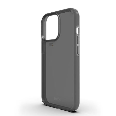 EFM Alaska D3O Crystalex Smoke Black case for iPhone 13 Pro EFCALAE194SMB - Angled rear view