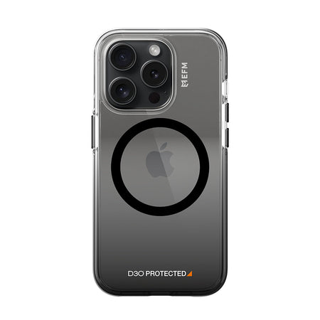 EFM Aspen D3O Bio Case Armour for iPhone 15 Pro Max | Clear/Black | EFCDUAE608BLA