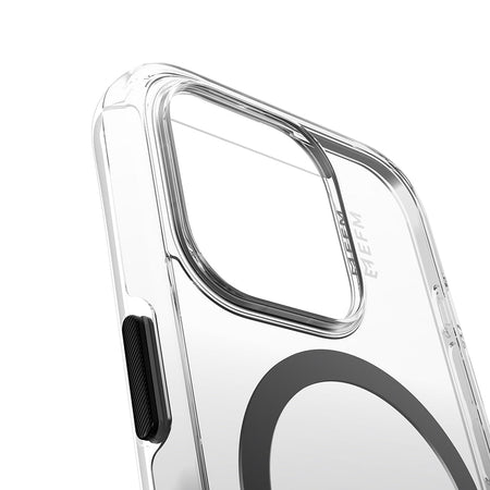 EFM Aspen D3O Bio Case Armour for iPhone 15 Pro Max | Clear/Black | EFCDUAE608BLA