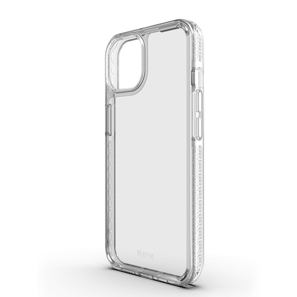 EFM Zurich Frost Clear case for iPhone 13 mini and 12 mini EFCTPAE191FRC - Angled rear view