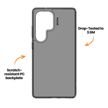 EFM Zurich Case for Samsung Galaxy S25+ | Smoke/Black | EFCTPSG295BLA