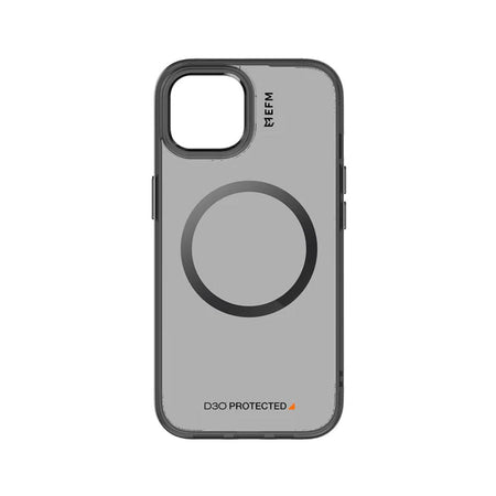 EFM Volta EFCVTAE607BLA Black MagSafe case for iPhone 15 Plus, rear view