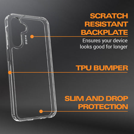 EFM Galaxy A25 5G Case & Screen Protector Bundle | Clear | EFCZBSG291CLE