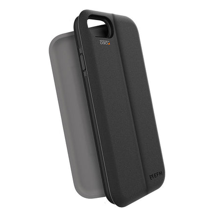 EFM Miami Wallet Case for iPhone SE (2020/2022), 8, 7, 6s and 6 | Jet Black | EFCTFAE149JET