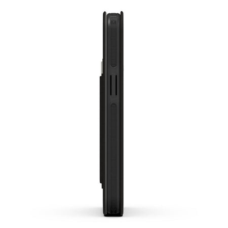 EFM Miami Leather Wallet Case Armour with D3O for iPhone 13 Pro Max | Smoke Black | EFCMIAE193SMB