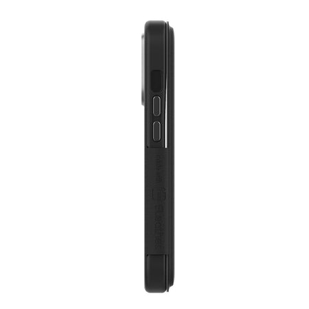 EFM Monaco ELeather MagSafe Case with Wallet for iPhone 14 Plus | Black / Space Grey | EFCFLAE197BLA