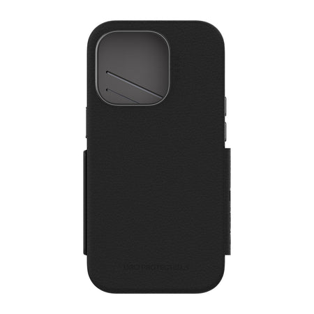 EFM Monaco ELeather MagSafe Case with Wallet for iPhone 14 Plus | Black / Space Grey | EFCFLAE197BLA