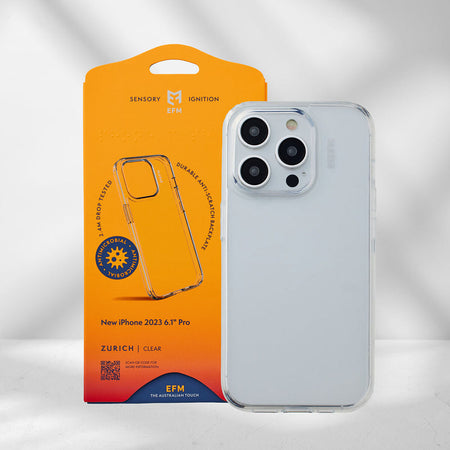 EFM Zurich Case Armour for iPhone 15 Pro | Clear | EFCTPAE606CLE