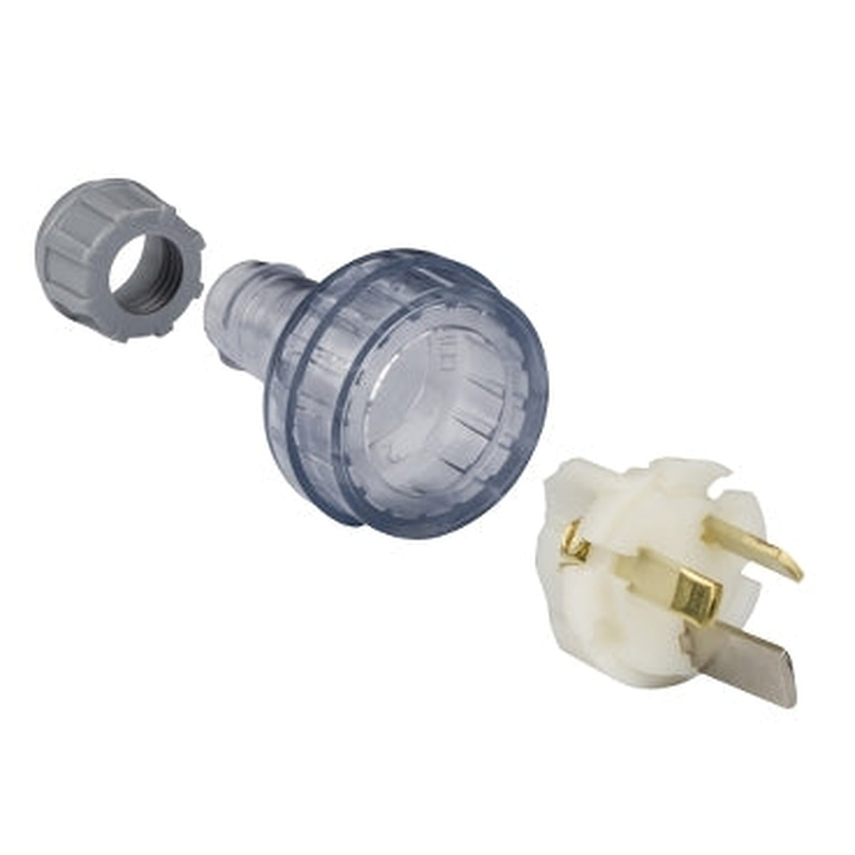 Clipsal Standard 15A Heavy Duty Straight Plug - Transparent - 439S15HD-TR
