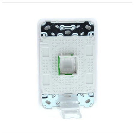 Clipsal Iconic Gridplate and Skin 1 Gang, Vertical/Horizontal | Extra White | 3041VH-XW