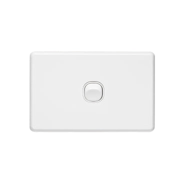 Clipsal Classic C2000 Series Flush Switch 1 Gang, 250VAC, 10A, Horizontal, IP66 | White Electric | C2031H66-WE