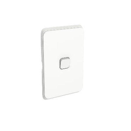Clipsal Iconic 1 Gang Gridplate and Skin - Extra White - 3041VH-XW