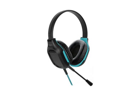 Gumdrop DropTech USB-C Headset with Microphone | Black/Blue | 01H025