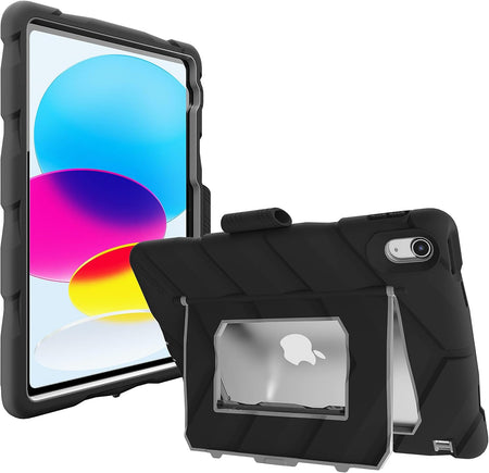 Gumdrop Hideaway Rugged iPad 10th Gen / A16 Case with Stand | Black | 03A011