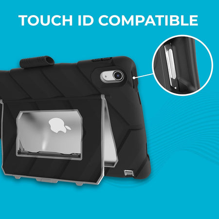 Gumdrop Hideaway Rugged iPad 10th Gen / A16 Case with Stand | Black | 03A011