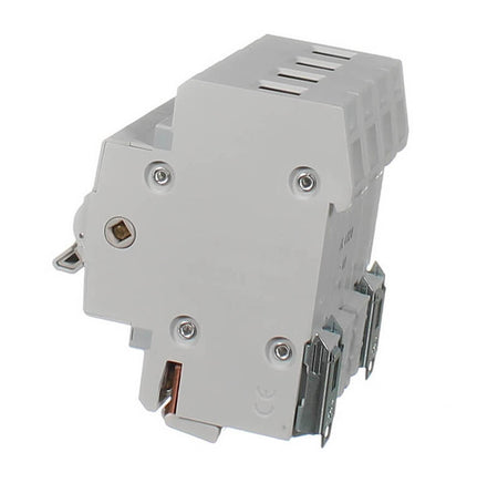 Hager Manual Changeover Switch 2 Pole 63A 230V DIN Rail Centre Off | White | SF263