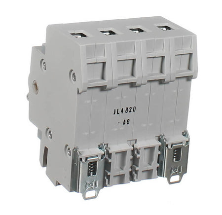 Hager Manual Changeover Switch 2 Pole 63A 230V DIN Rail Centre Off | White | SF263