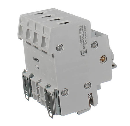 Hager Manual Changeover Switch 2 Pole 63A 230V DIN Rail Centre Off | White | SF263