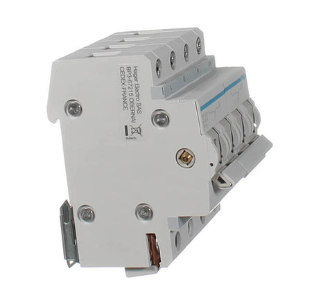 Hager Manual Changeover Switch 2 Pole 63A 230V DIN Rail Centre Off | White | SF263
