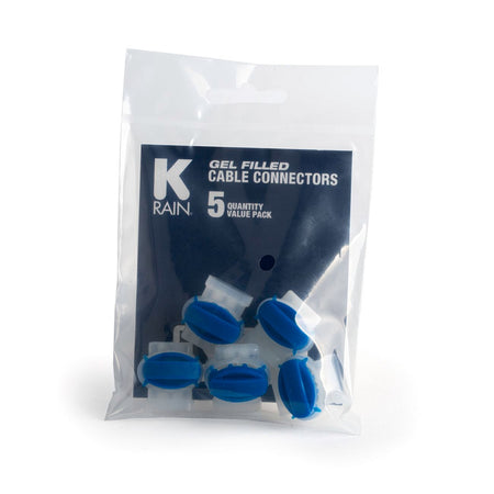 K-Rain IDC Gel Filled Cable Connectors 5 Pack | White | KRGC314P