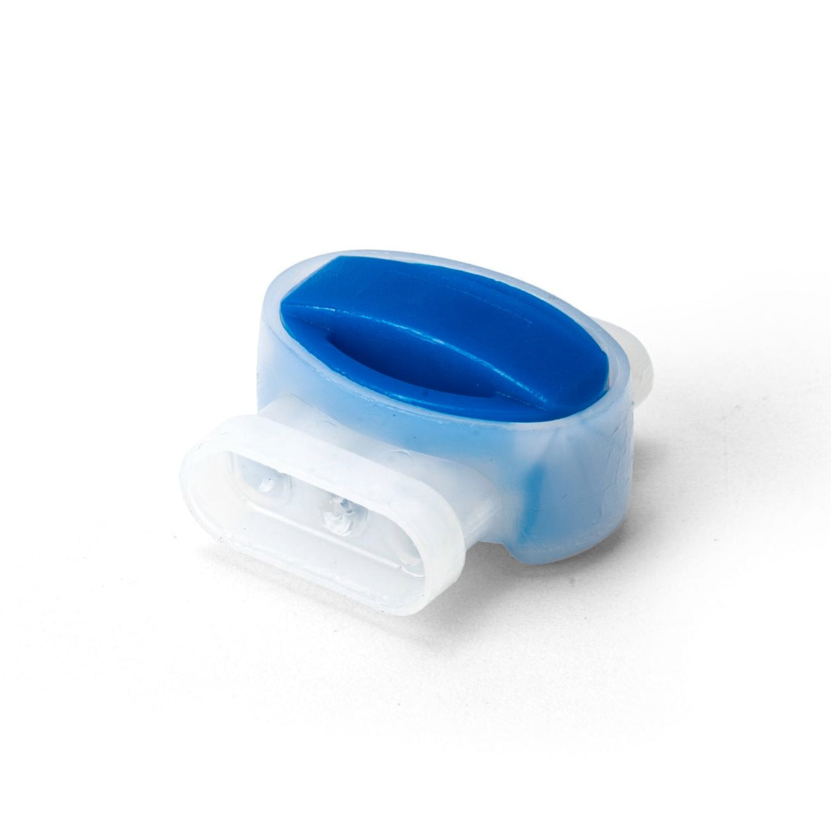 K-Rain KRGC314P gel filled cable connector with blue cap and white body