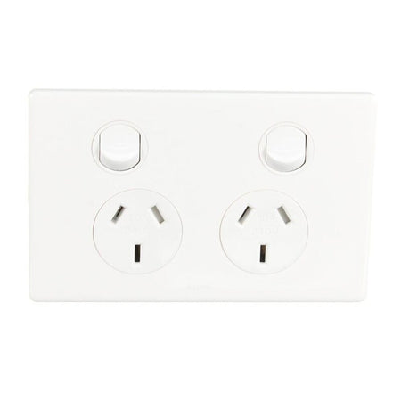 Legrand Excel Life 10A Double Power Point | Gloss White | ED777WE