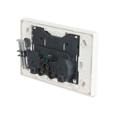 Legrand Excel Life 10A Double Power Point | Gloss White | ED777WE