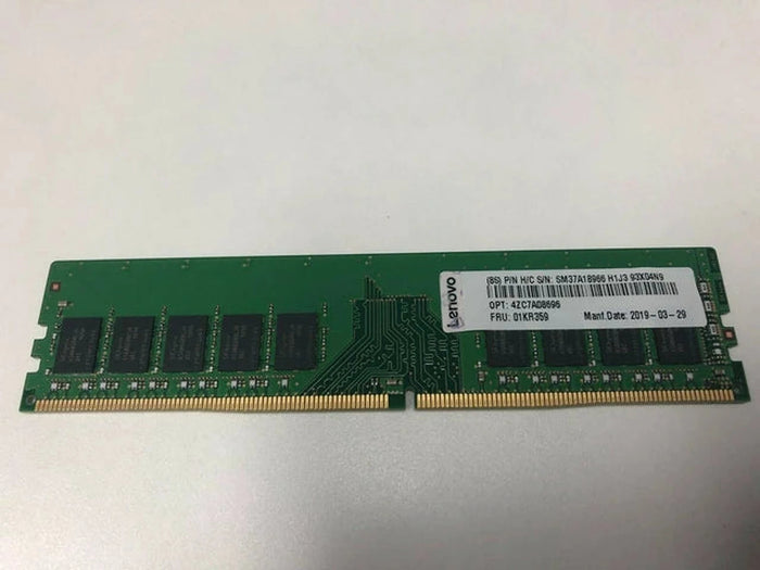 Lenovo ThinkSystem 8GB TruDDR4 2666MHz ECC UDIMM Server RAM | Green | 4ZC7A08696