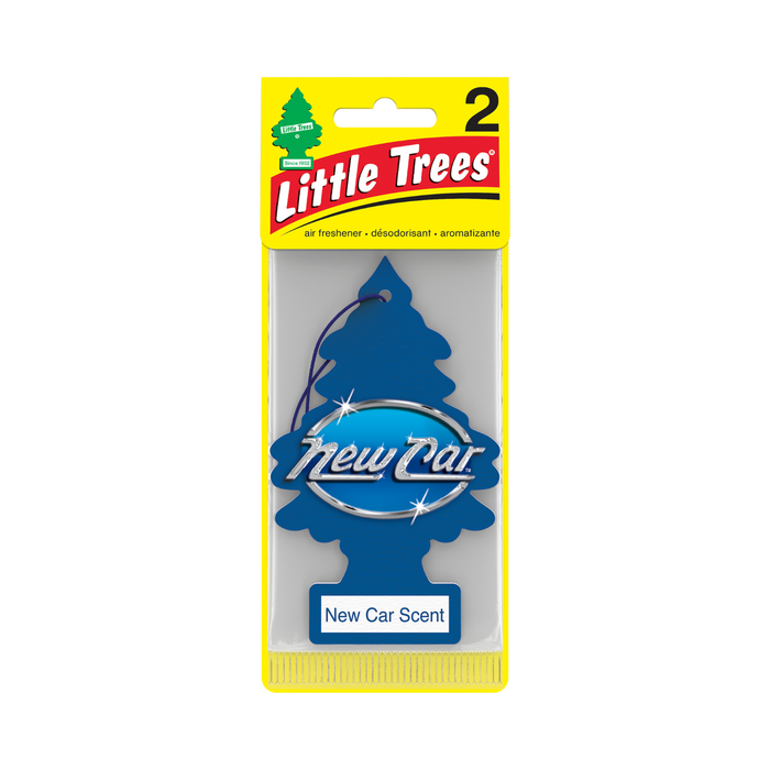 Little Trees New Car Scent Hanging Air Freshener 2 Pack | Blue | U2S-22089