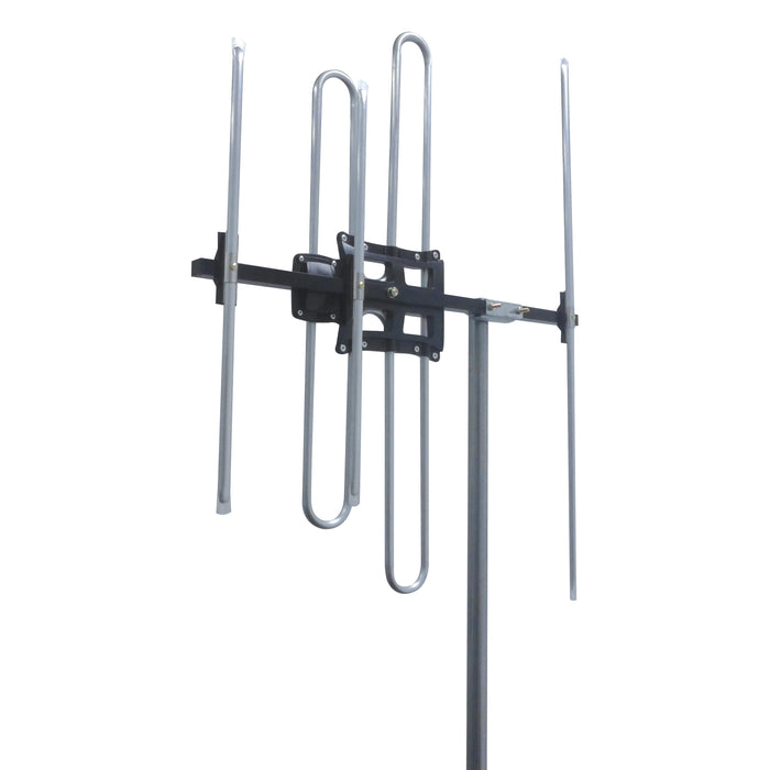 Matchmaster DigiMATCH 5 Element FM/VHF Antenna with 80dB 4G/5G Filter, Vertical Only | Silver | 03MM-M580V