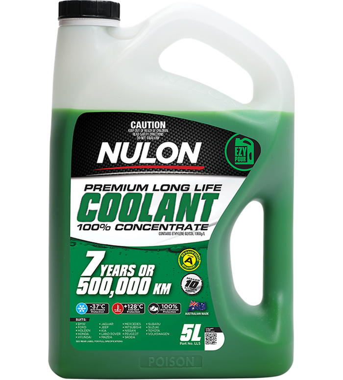 Nulon Green Premium Long Life Coolant Concentrate 5L | Green | LL5