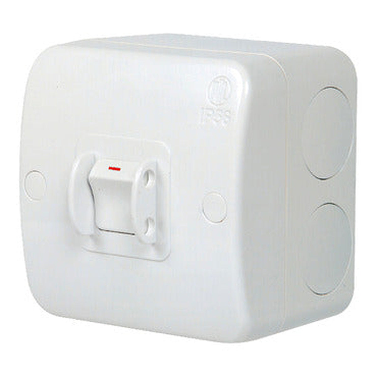 PDL WSW201 grey 20A single-gang IP56 weatherproof rocker switch with deep enclosure