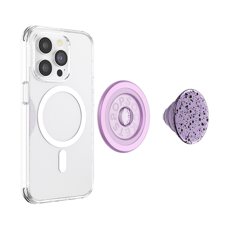 PopSockets PopGrip for MagSafe with Adapter Ring | Sugar Plum Speckle | 808980