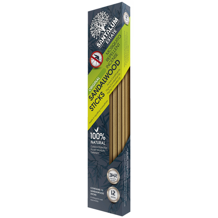 Santalum Estate Original Sandalwood Incense SAN101 12-stick pack