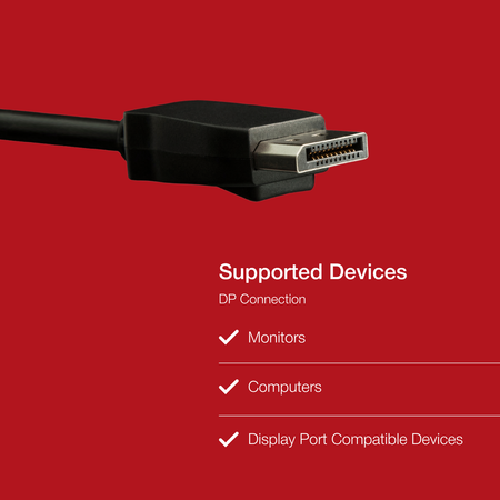 Shintaro 1m DisplayPort to DisplayPort Cable | Black | SH-DPDP-1M