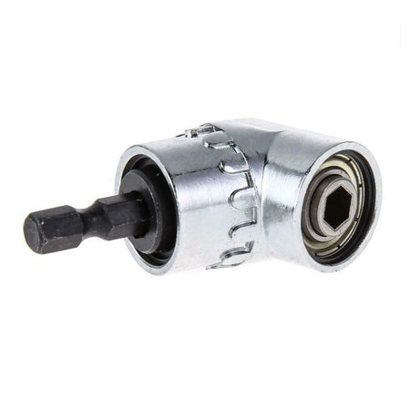Sparky Stock 105° Right Angle Drill Adapter with Magnetic Bit Holder | Silver | SS-RIGHT-ANGLE-ADAPTER-SLV