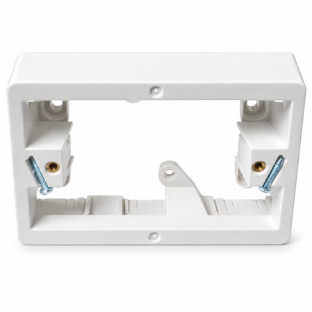 Sparky Stock 34mm Mounting Block for Switches & Power Points | White | SS-JHMB34
