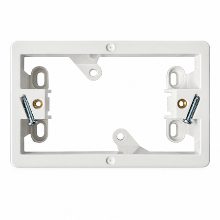 Sparky Stock 34mm Mounting Block for Switches & Power Points | White | SS-JHMB34