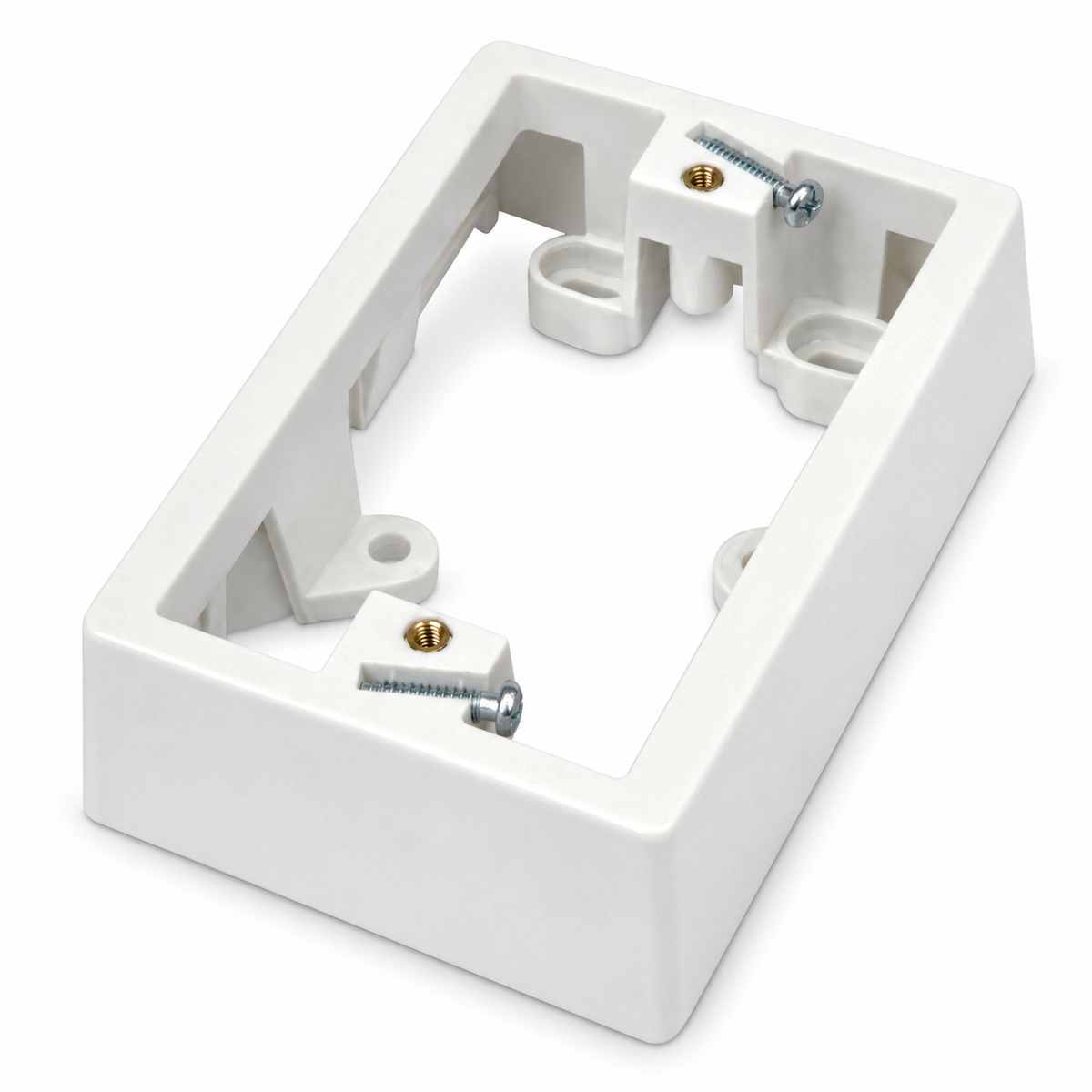 Sparky Stock white 34mm mounting block SS-JHMB34, angled view