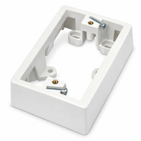 Sparky Stock white 34mm mounting block SS-JHMB34, angled view