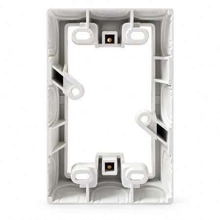 Sparky Stock 34mm Mounting Block for Switches & Power Points | White | SS-JHMB34