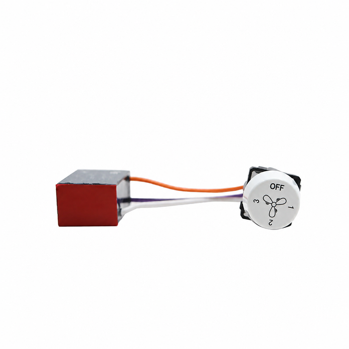 Sparky Stock 3-Speed Fan Controller with Capacitor | White | SS-FSC-3S-WH