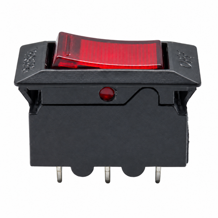 Sparky Stock thermal overload rocker switch, front view